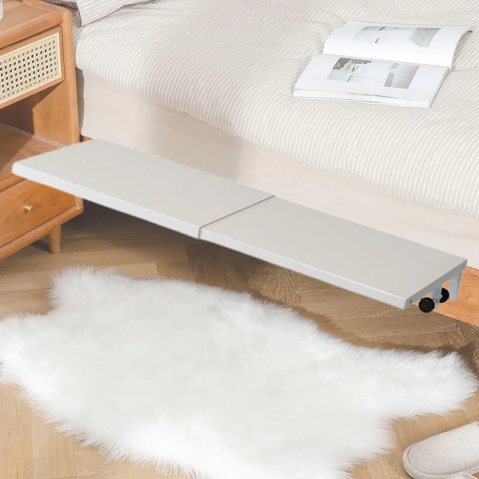 Bedside Shelf for Top Bunk Expendable Table Caddy Heavy Duty 36 to 60 cm Beverage Holder Bed Shelf NightStand Tray for Students
Bedside Shelf for Top Bunk Expendable Table Caddy Heavy Duty 36 to 60 cm Beverage Holder Bed Shelf NightStand Tray for Students