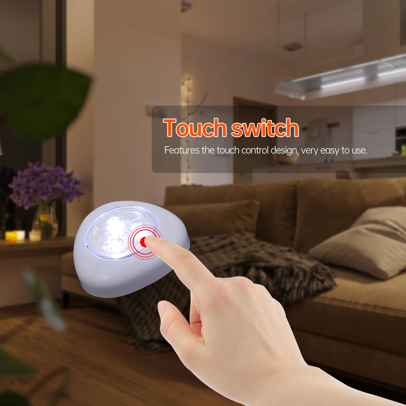 5pcs Touch Control Night Lamp Compact Household Small Indoor Atmosphere Patted Light Powered by Batteries
5pcs Touch Control Night Lamp Compact Household Small Indoor Atmosphere Patted Light Powered by Batteries