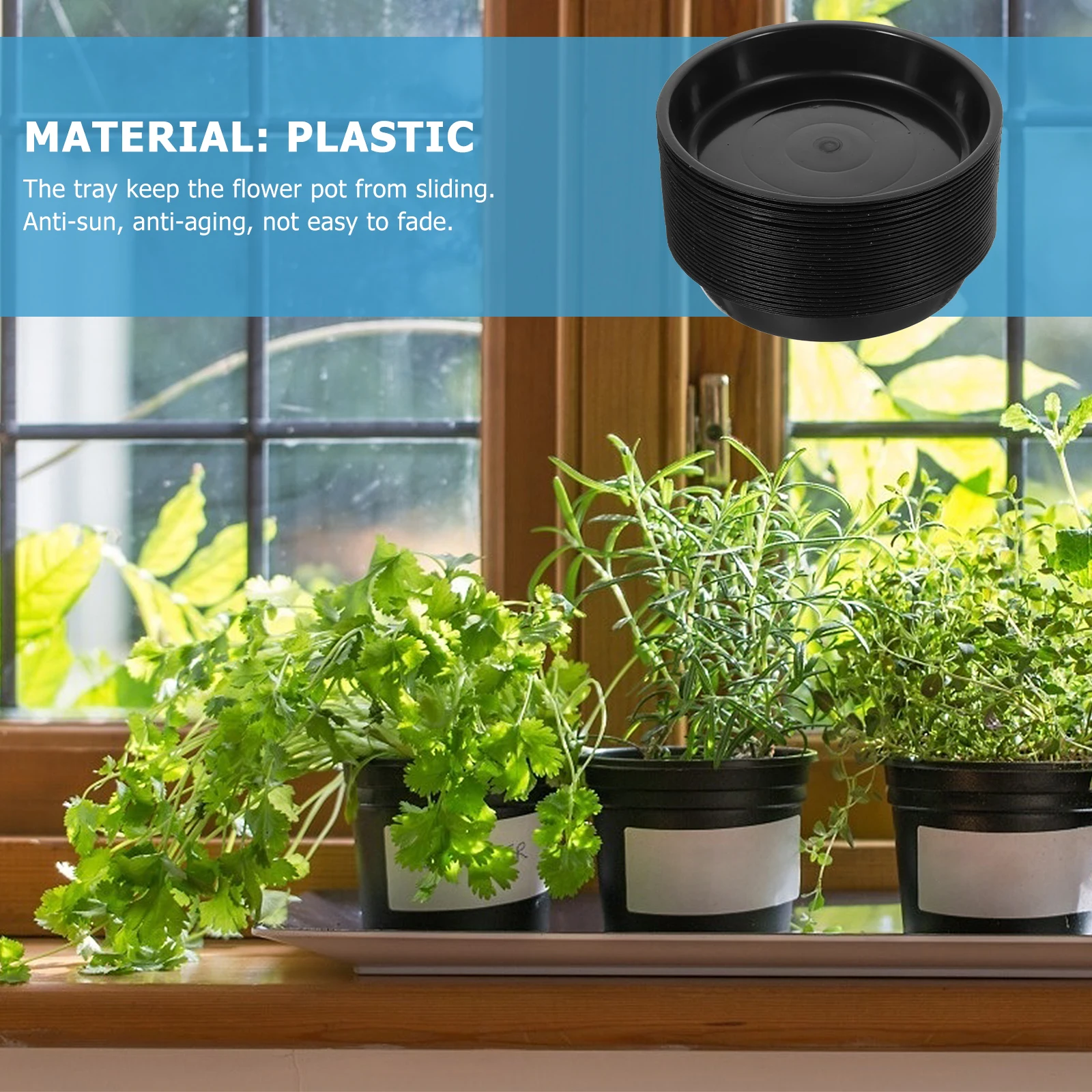 Flowerpot Bases Plastic Plant Pot Trays Round Gardening Bottom Plates Anti Sun Aging Resistance Impact Fall Plant
Flowerpot Bases Plastic Plant Pot Trays Round Gardening Bottom Plates Anti Sun Aging Resistance Impact Fall Plant