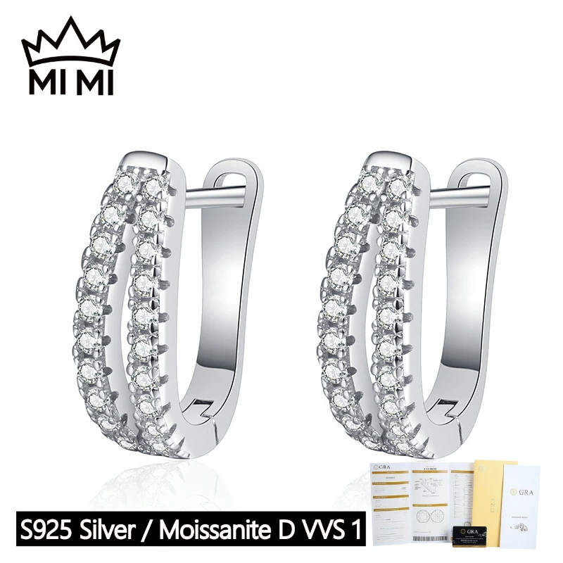 MI MI GRA Certified 1CT D-Color Moissanite 925 Sterling Silver Cross-Over Full-Cut Stud Earrings - Original Luxury Design
MI MI GRA Certified 1CT D-Color Moissanite 925 Sterling Silver Cross-Over Full-Cut Stud Earrings - Original Luxury Design