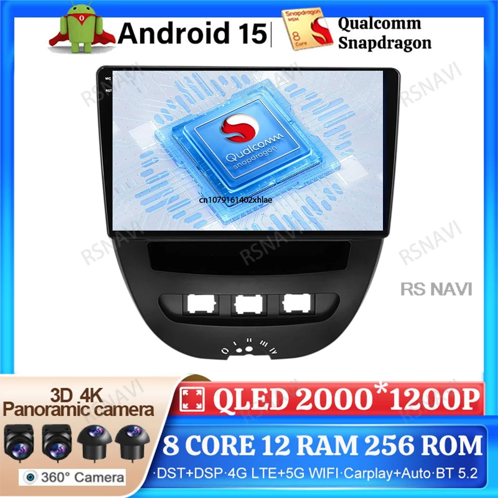 Android 15 Car Radio For Peugeot 107 Toyota Aygo Citroen C1 2005 - 2014 BT Multimedia DSP 4G LTE Wireless Carplay Auto 2DIN GPS
Android 15 Car Radio For Peugeot 107 Toyota Aygo Citroen C1 2005 - 2014 BT Multimedia DSP 4G LTE Wireless Carplay Auto 2DIN GPS