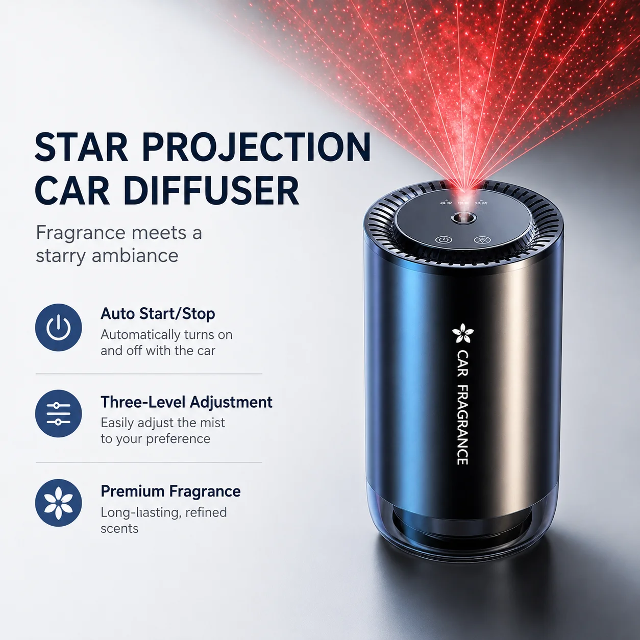 High-end Car Air Freshener Car Perfume Car Spray Long-lasting Fragrance Automatic Fragrance Spray Smart Starry Sky Ornament
High-end Car Air Freshener Car Perfume Car Spray Long-lasting Fragrance Automatic Fragrance Spray Smart Starry Sky Ornament