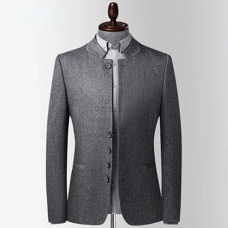 Men New Autumn Jacket Stand Collar Slim Fit Outwear Smart Casual High Quality Chinese Tunic Suit Jacket
Men New Autumn Jacket Stand Collar Slim Fit Outwear Smart Casual High Quality Chinese Tunic Suit Jacket