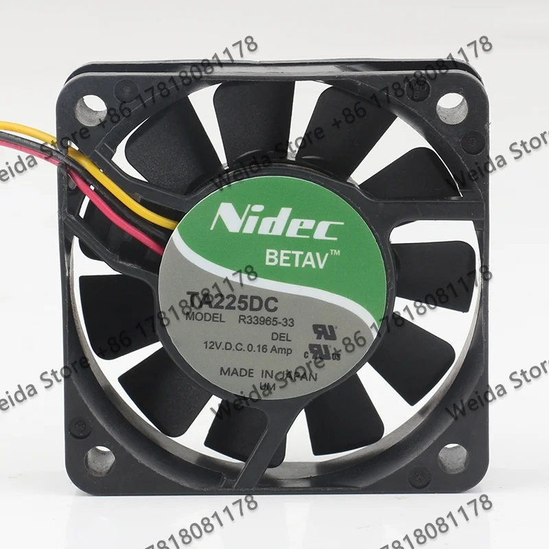 New Nidec 12V 0.16A 6015 Server inverter 60X60X15MM ball bearing chassis 6CM Three-wire R33965-33 cooling fan
New Nidec 12V 0.16A 6015 Server inverter 60X60X15MM ball bearing chassis 6CM Three-wire R33965-33 cooling fan