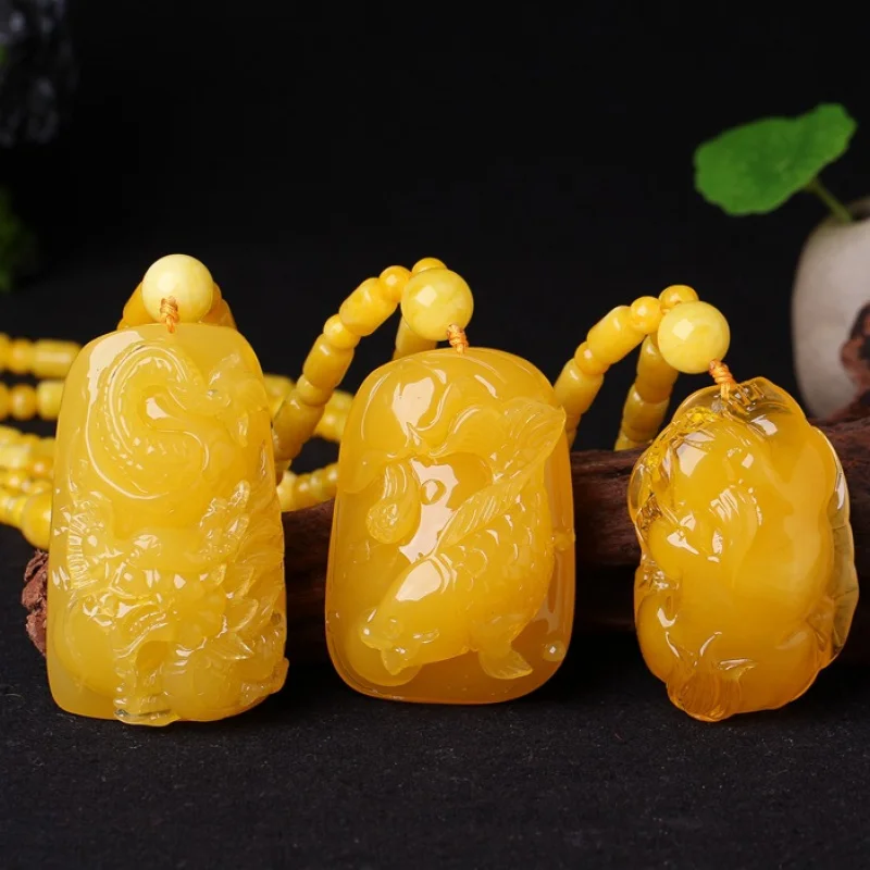 Live Broadcast Amber Pendant Dragon Carving Piece Chicken Oil Yellow Carp Pendant Pixiu Sweater Chain Unisex Amber Necklace
Live Broadcast Amber Pendant Dragon Carving Piece Chicken Oil Yellow Carp Pendant Pixiu Sweater Chain Unisex Amber Necklace