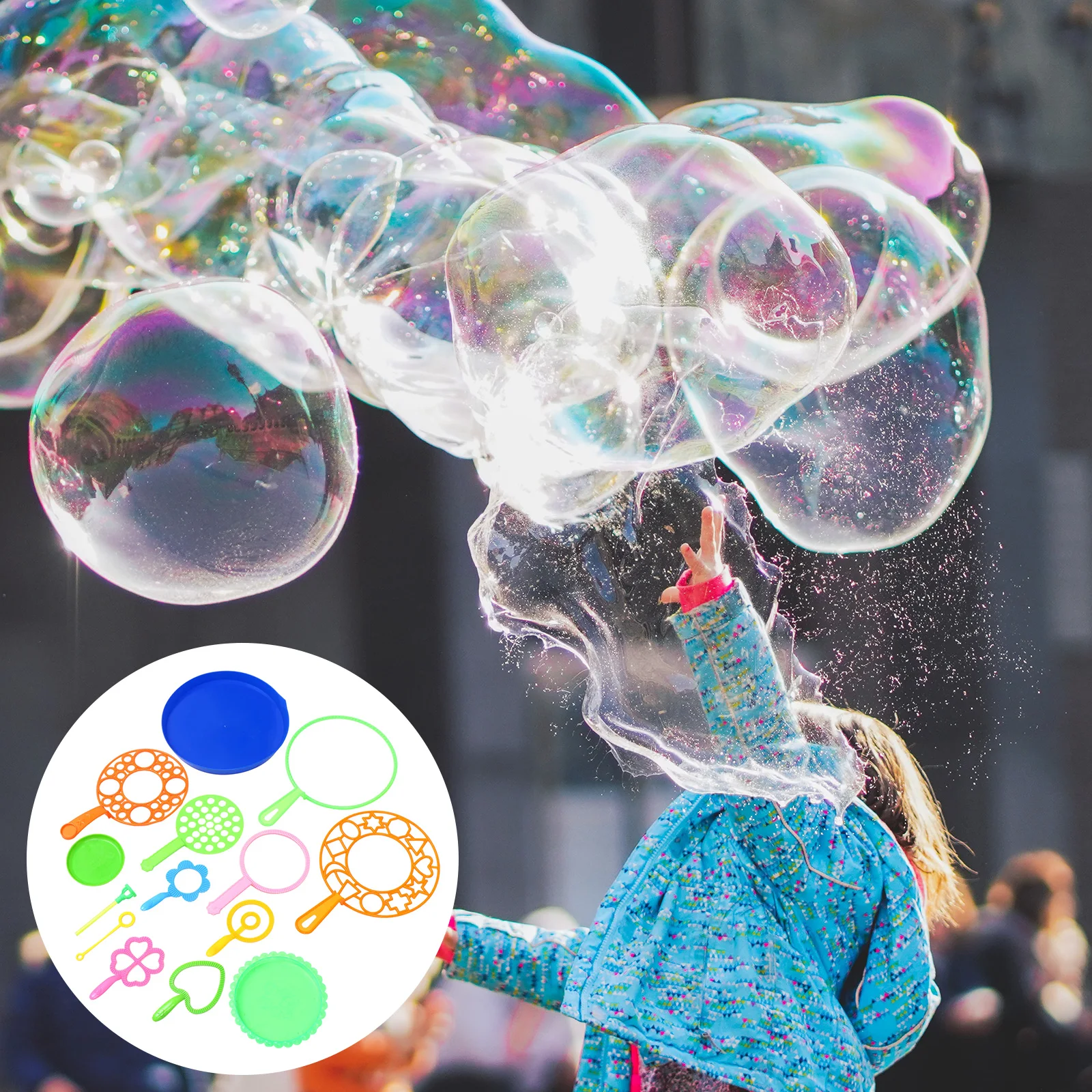14 Pcs Bubble Blowing Tool Set Kids Toys Wand Assortment Bubbles for Toddlers Maker with Tray Baby
14 Pcs Bubble Blowing Tool Set Kids Toys Wand Assortment Bubbles for Toddlers Maker with Tray Baby