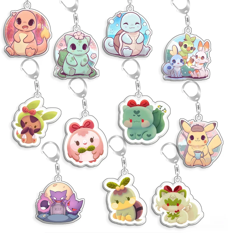 For Pokemon Elf Qikchu Sprigatito Eevee Jigglypuff Bulbasaur Acrylic Selfmade Cute Cartoon Anime Keychain Pendant Toy Gift 5cm
For Pokemon Elf Qikchu Sprigatito Eevee Jigglypuff Bulbasaur Acrylic Selfmade Cute Cartoon Anime Keychain Pendant Toy Gift 5cm