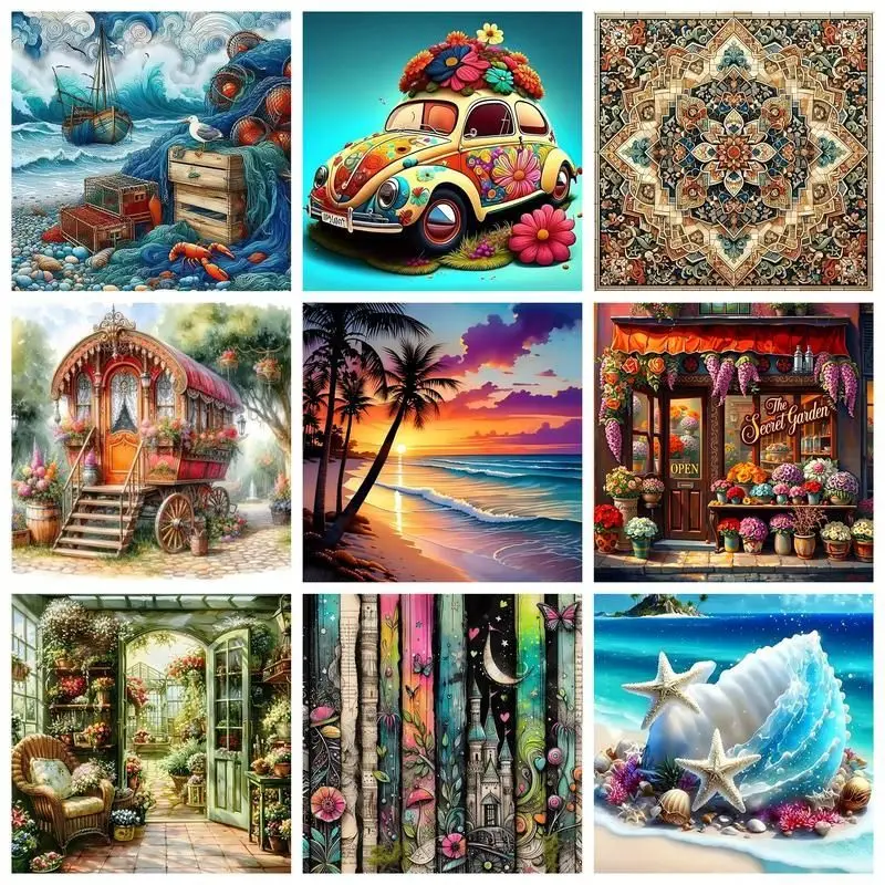 CHENISTORY Diamond Painting Scenery Full Square Round Diamond Embroidery House Mosaic Landscape Cross Stitch Holiday Gift
CHENISTORY Diamond Painting Scenery Full Square Round Diamond Embroidery House Mosaic Landscape Cross Stitch Holiday Gift