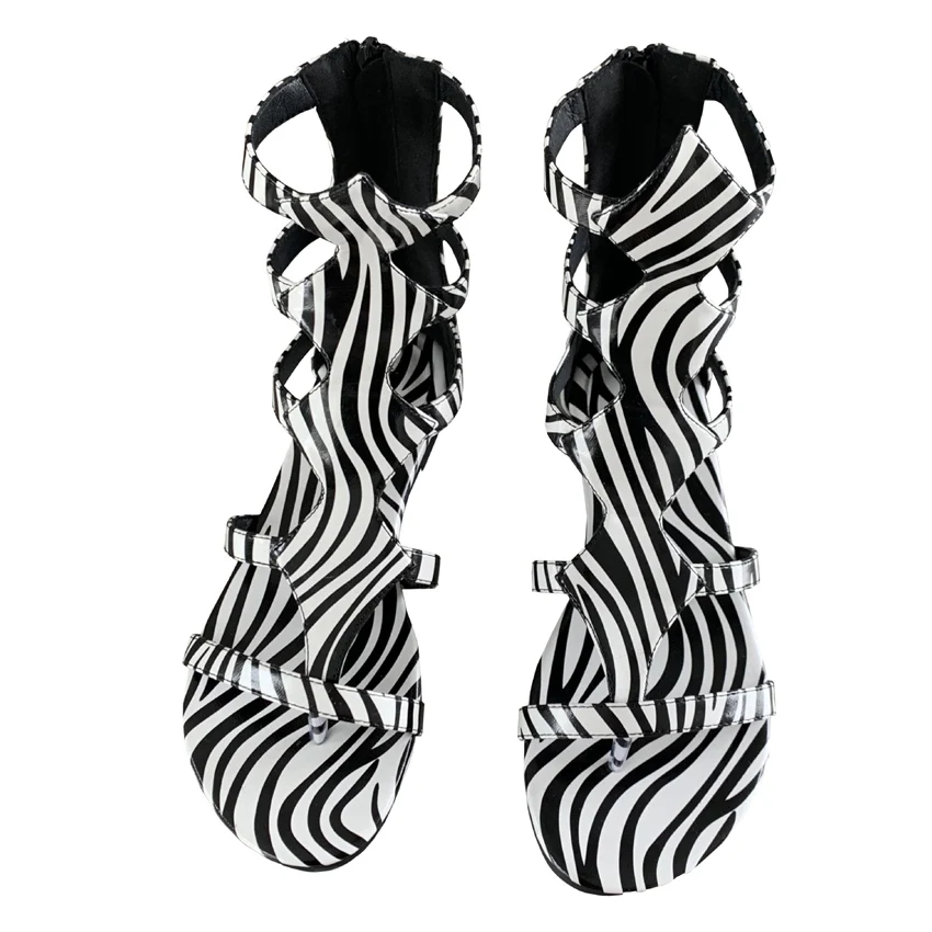 2023 Zebra Print Green White Gladiator Sandals Casual Flats Hollow Out Narrow Band Summer Boots Mid-calf Booties Shoes Student
2023 Zebra Print Green White Gladiator Sandals Casual Flats Hollow Out Narrow Band Summer Boots Mid-calf Booties Shoes Student