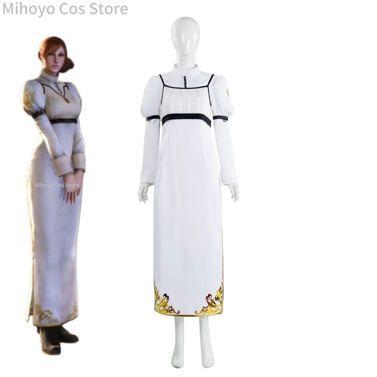 Kyrie Elegant White Dress Set Devil May Cry Cosplay Costume Game Character Outfit Ideal for Stage Performances
Kyrie Elegant White Dress Set Devil May Cry Cosplay Costume Game Character Outfit Ideal for Stage Performances