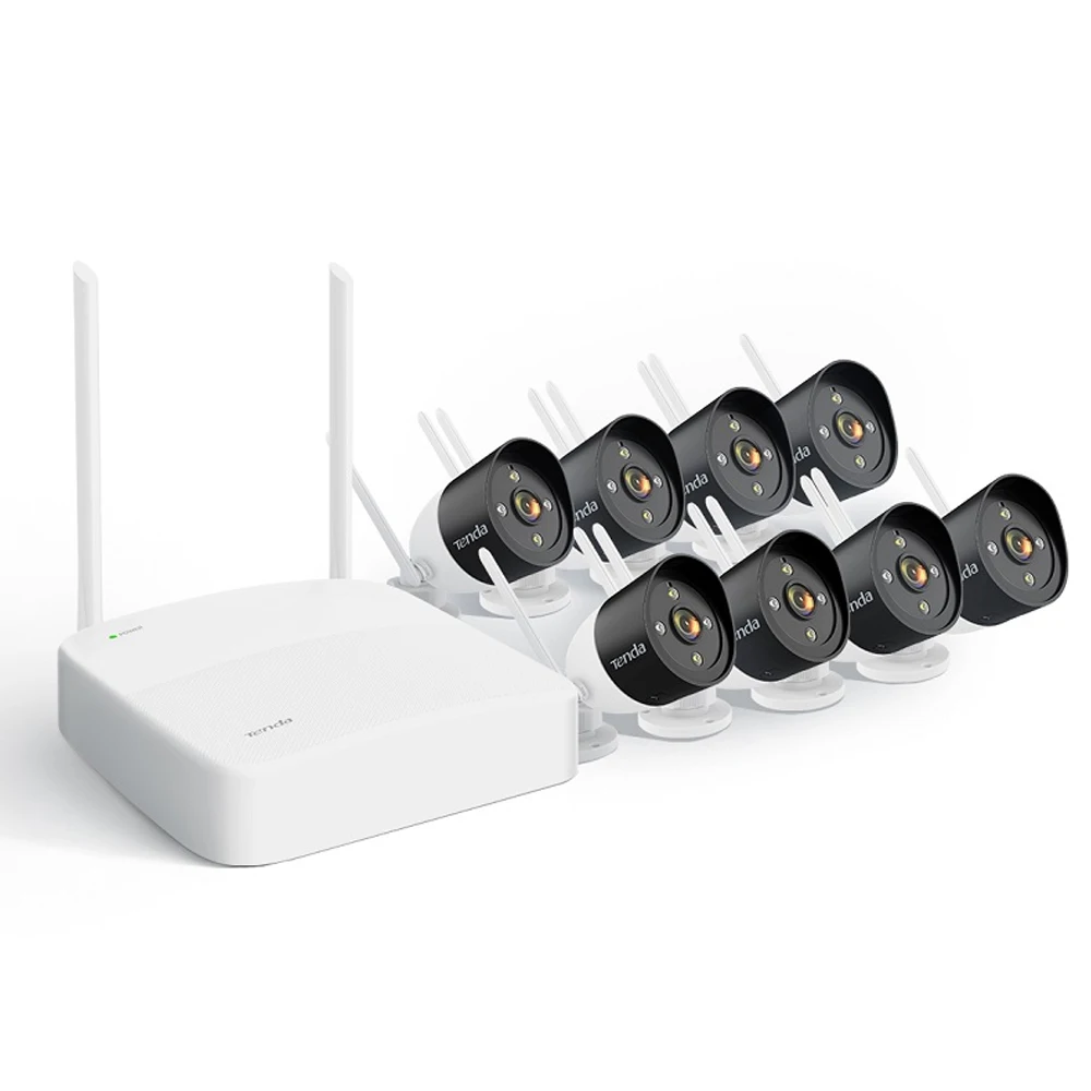 Tenda K8W-3TC 2K CCTV NVR Security Kit 8+8x IP Cameras 8 Channel Wireless HD Video 3MP HD Full-Color Video H.265
Tenda K8W-3TC 2K CCTV NVR Security Kit 8+8x IP Cameras 8 Channel Wireless HD Video 3MP HD Full-Color Video H.265