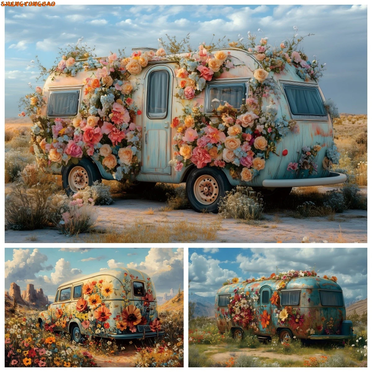 Spring Colorful Flower Car Photography Backdrop Oil Painting Nature Landscape Wedding Party Birthday Decoration Photo Background
Spring Colorful Flower Car Photography Backdrop Oil Painting Nature Landscape Wedding Party Birthday Decoration Photo Background