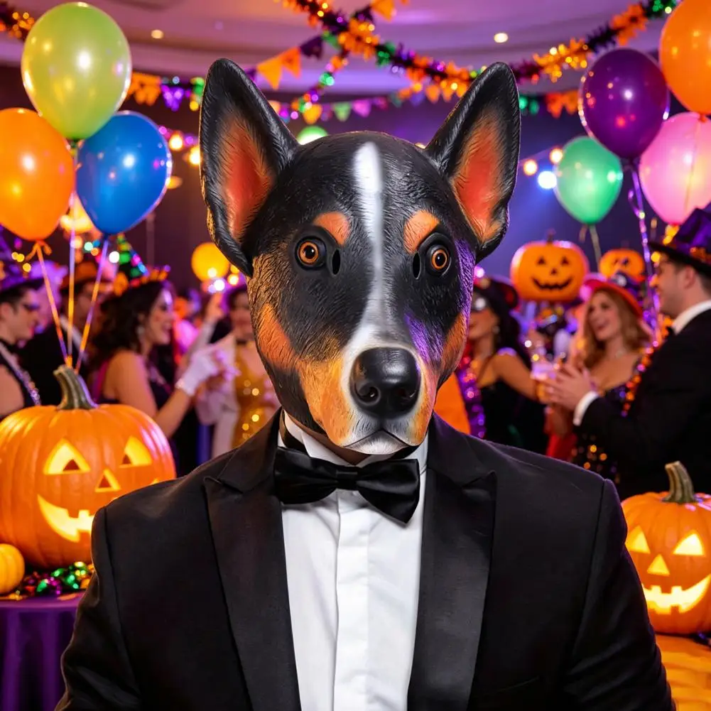 Dog Head Masque Cosplay Dog Headgear Realistic Animal Full Head Masque for Halloween Costume Cosplay Fancy Party Prop
Dog Head Masque Cosplay Dog Headgear Realistic Animal Full Head Masque for Halloween Costume Cosplay Fancy Party Prop