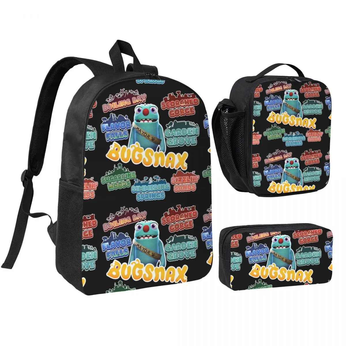Bugsnax Locations Fan Art Pack Black Kinda Bug Backpack BookBag School Bag Computer Shoulder Bags 3ps Lunch Bag Pencil Case
Bugsnax Locations Fan Art Pack Black Kinda Bug Backpack BookBag School Bag Computer Shoulder Bags 3ps Lunch Bag Pencil Case