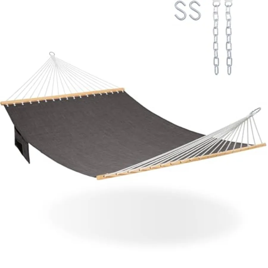 11 Feet Double Outside Quick Dry Olefin Fabric with Spreader Bar and Side Pocket for Outdoor Poolside Backyard 450 lbs Capacity
11 Feet Double Outside Quick Dry Olefin Fabric with Spreader Bar and Side Pocket for Outdoor Poolside Backyard 450 lbs Capacity