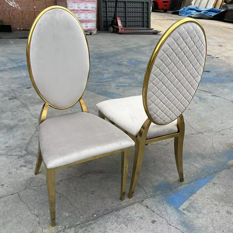 Exquisite wedding hotel banquet soft bag backrest family dining chair
Exquisite wedding hotel banquet soft bag backrest family dining chair
