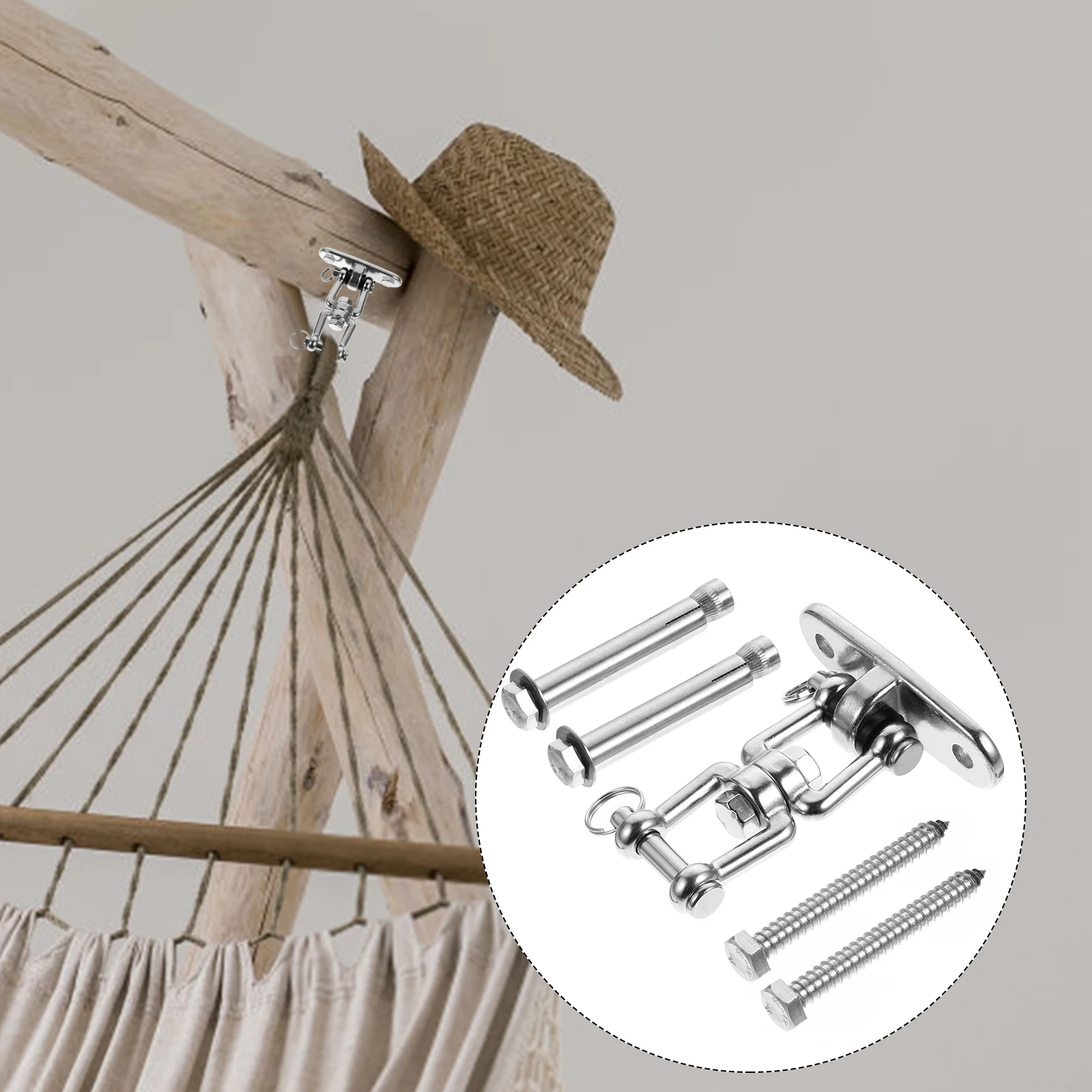 1 Set Durable Stainless Steel Swing Kit For Outdoor Indoor Sandbags Swings Hammocks Replacement Fixing Hanging Fittings Rotating
1 Set Durable Stainless Steel Swing Kit For Outdoor Indoor Sandbags Swings Hammocks Replacement Fixing Hanging Fittings Rotating