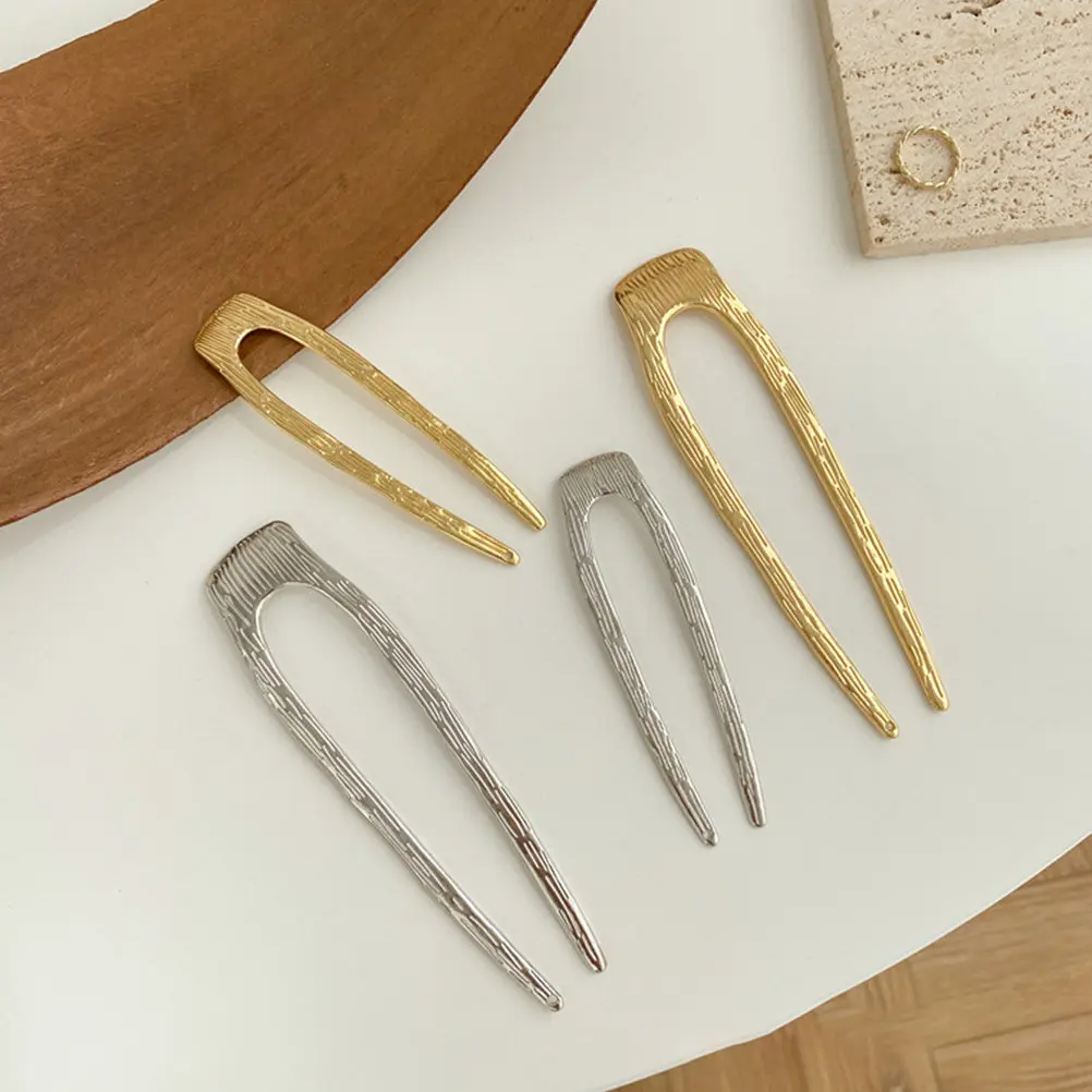 4Pcs French Hair Pin U Shaped Metal Stick Secure Bun Hairstyle Chignon Pin for Long Hair Women Gift French Pins
4Pcs French Hair Pin U Shaped Metal Stick Secure Bun Hairstyle Chignon Pin for Long Hair Women Gift French Pins
