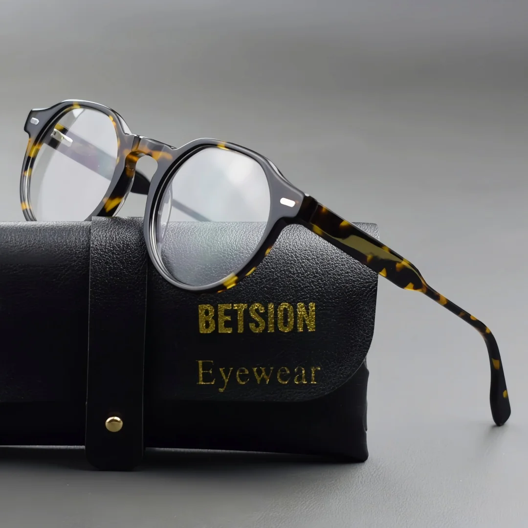 BETSION Vintage Japanese Vintage Eyeglasses Round Acetate Full Rim Eyeglasses Frame 50mm Men Women Thin Frame Eyewear
BETSION Vintage Japanese Vintage Eyeglasses Round Acetate Full Rim Eyeglasses Frame 50mm Men Women Thin Frame Eyewear