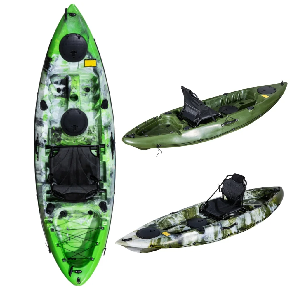 Single-Seater Plastic Ocean Fishing Kayak for Surfing and Fishing with 9-inch Hatch Frame Chair 1-Person Capacity
Single-Seater Plastic Ocean Fishing Kayak for Surfing and Fishing with 9-inch Hatch Frame Chair 1-Person Capacity