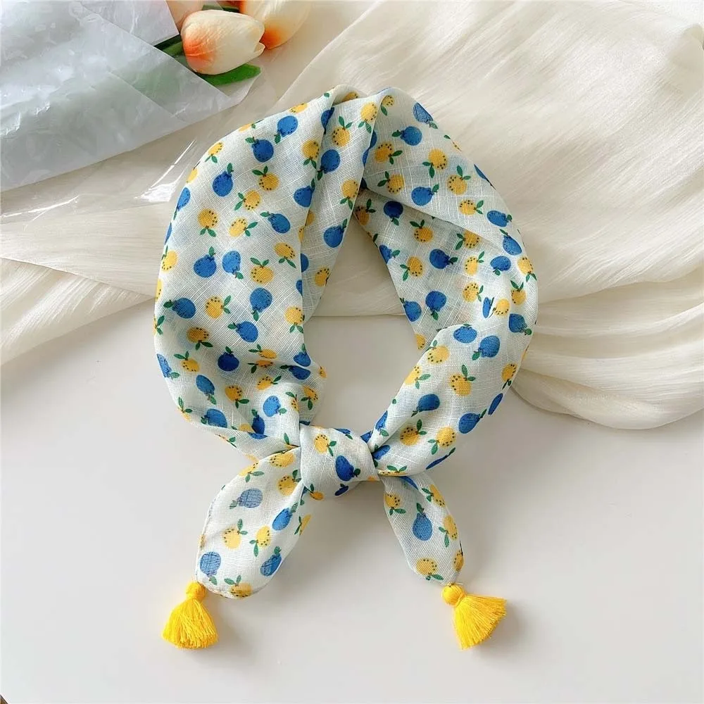 Head Wrap Cotton-Linen Square Scarf 60x60cm Breathable Floral Kerchief Fringed Cherry Print Hair Bandana Hair-Styling
Head Wrap Cotton-Linen Square Scarf 60x60cm Breathable Floral Kerchief Fringed Cherry Print Hair Bandana Hair-Styling