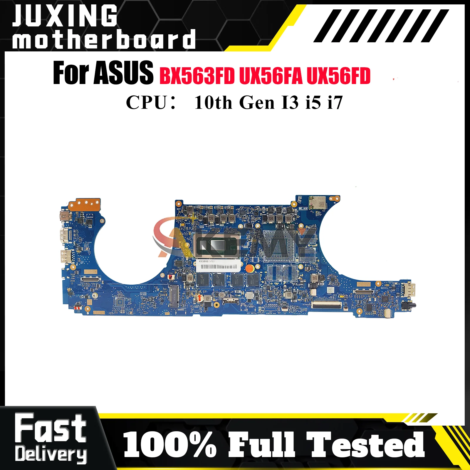 UX563FA Laptop Motherboard For ASUS ZenBook BX563FD UX56FD RX563FD UX563 UX56FA Q536FD Notebook Mainboard With 10th Gen I3 i5 i7
UX563FA Laptop Motherboard For ASUS ZenBook BX563FD UX56FD RX563FD UX563 UX56FA Q536FD Notebook Mainboard With 10th Gen I3 i5 i7
