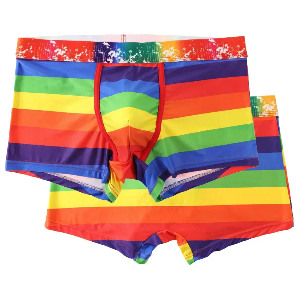 Men Trunks For Rainbow UnderpantSexy Lingerie Boxers Breathable Men's Panties Quick-drying Beach Shorts Underwear Men's Clothing 
Men Trunks For Rainbow UnderpantSexy Lingerie Boxers Breathable Men's Panties Quick-drying Beach Shorts Underwear Men's Clothing