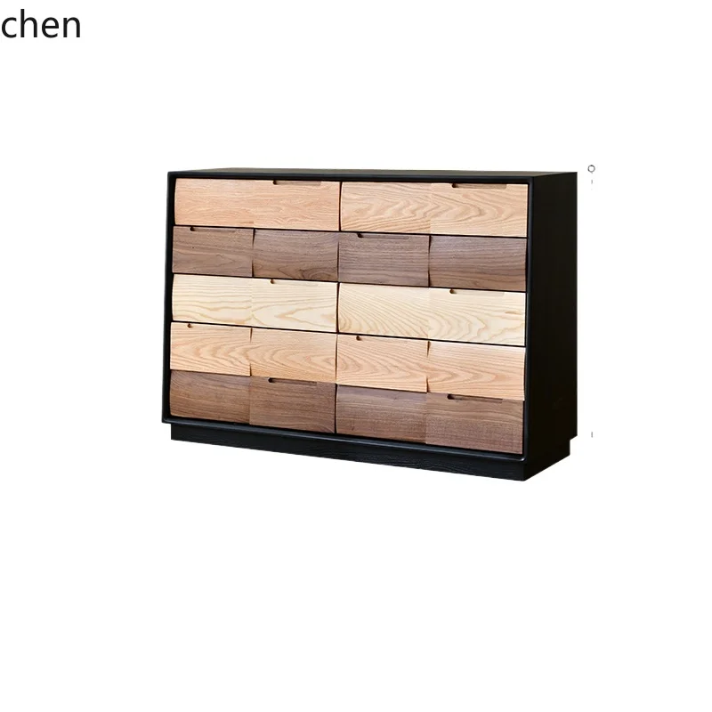 TQH bedroom multi-bucket cabinet wabi sandy wind pure solid wood bedside combination locker guest dining room side cabinet
TQH bedroom multi-bucket cabinet wabi sandy wind pure solid wood bedside combination locker guest dining room side cabinet