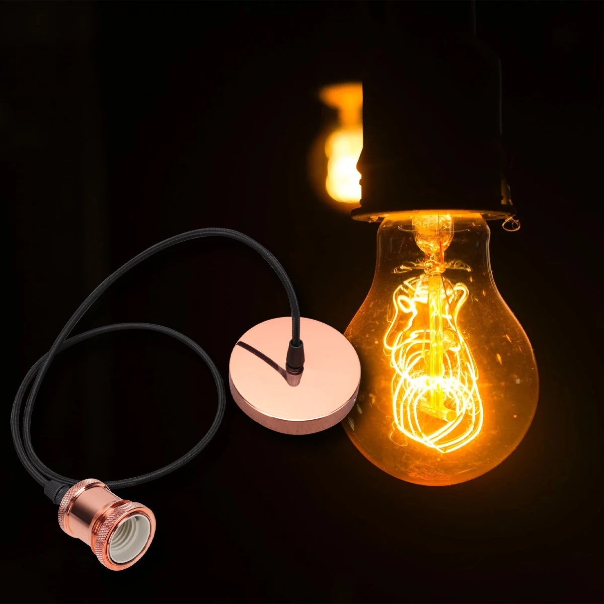 Vintage E27 Lamp Bases Retro Lamp Holder Accessories Light Holder Practical Light Base for Home Living Room (Rose Gold)
Vintage E27 Lamp Bases Retro Lamp Holder Accessories Light Holder Practical Light Base for Home Living Room (Rose Gold)