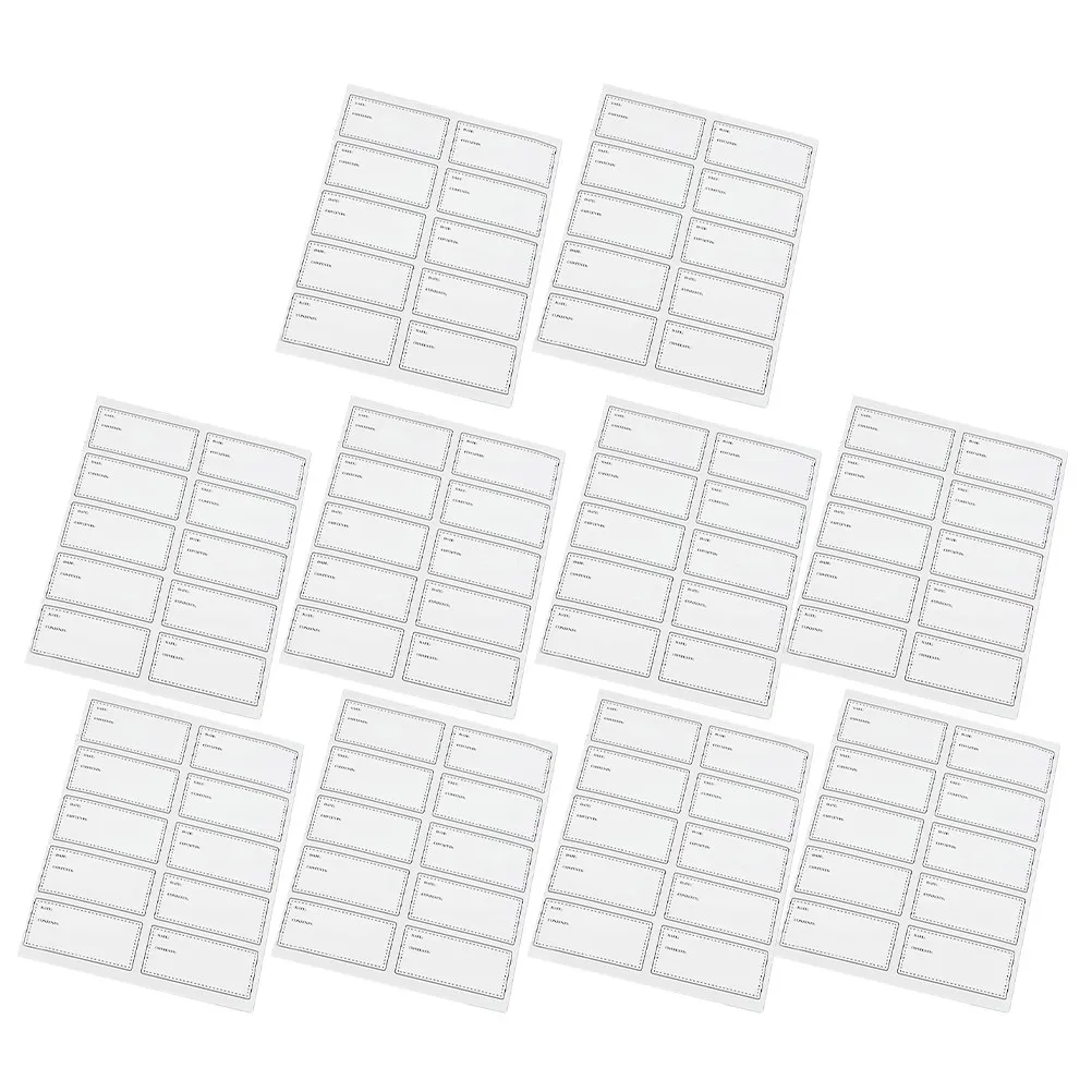 10 Sheets Lightweight Portable Food Labels Waterproof Removable Bottle Stickers for Handwriting Date Notes Kitchen Storage
10 Sheets Lightweight Portable Food Labels Waterproof Removable Bottle Stickers for Handwriting Date Notes Kitchen Storage