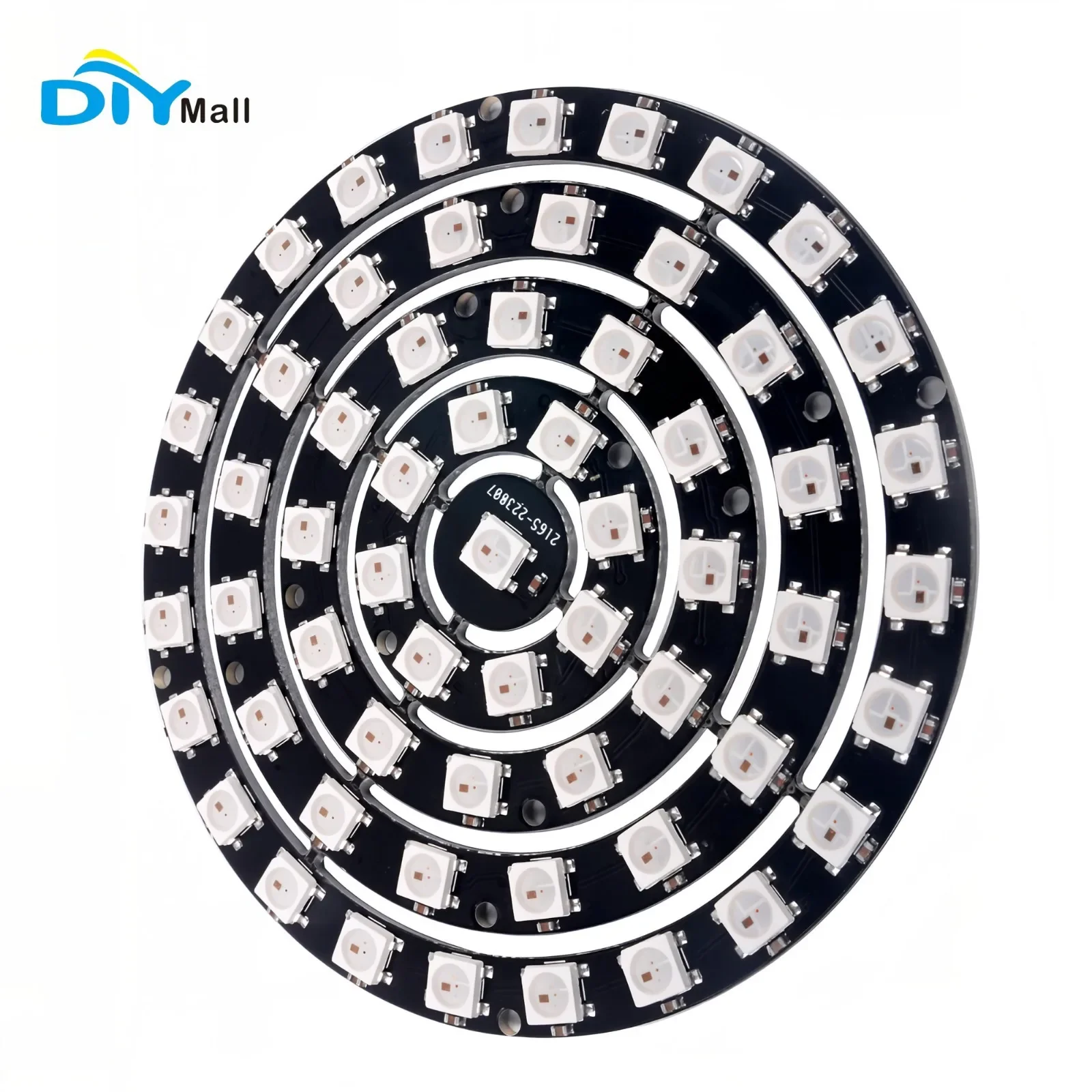 61Bits WS2812B 5050 RGB LED Ring Light Kit with Integrated Drivers 1+8+12+16+24 Bits for Arduino DIY Projects
61Bits WS2812B 5050 RGB LED Ring Light Kit with Integrated Drivers 1+8+12+16+24 Bits for Arduino DIY Projects