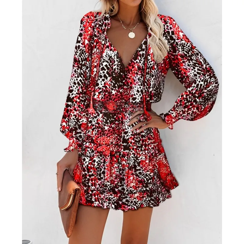 Leopard Print Long Sleeve Party Dress Women Chic Dance Wear Leopard Ruffles Sexy Short Dress Vintage Female Vestidos
Leopard Print Long Sleeve Party Dress Women Chic Dance Wear Leopard Ruffles Sexy Short Dress Vintage Female Vestidos