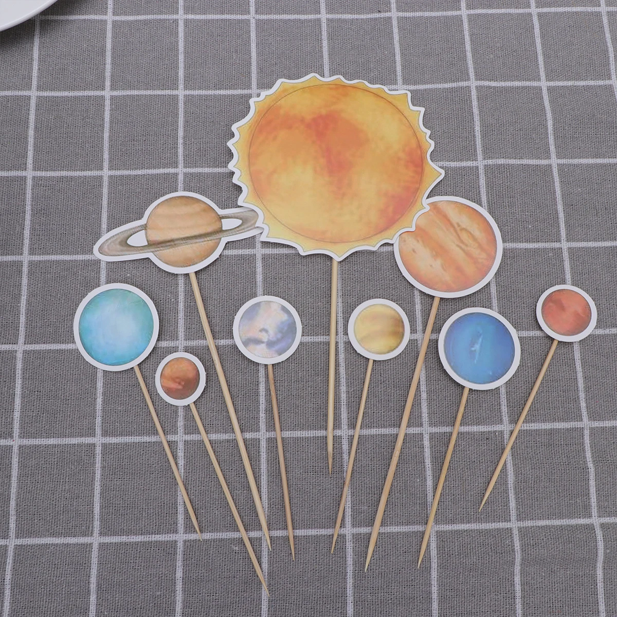 9 Pcs Space Universe Cake Toppers Bright Color Non Edible Party Decorations Birthday Cupcake Picks Cookie Fruit Brownie Ice
9 Pcs Space Universe Cake Toppers Bright Color Non Edible Party Decorations Birthday Cupcake Picks Cookie Fruit Brownie Ice