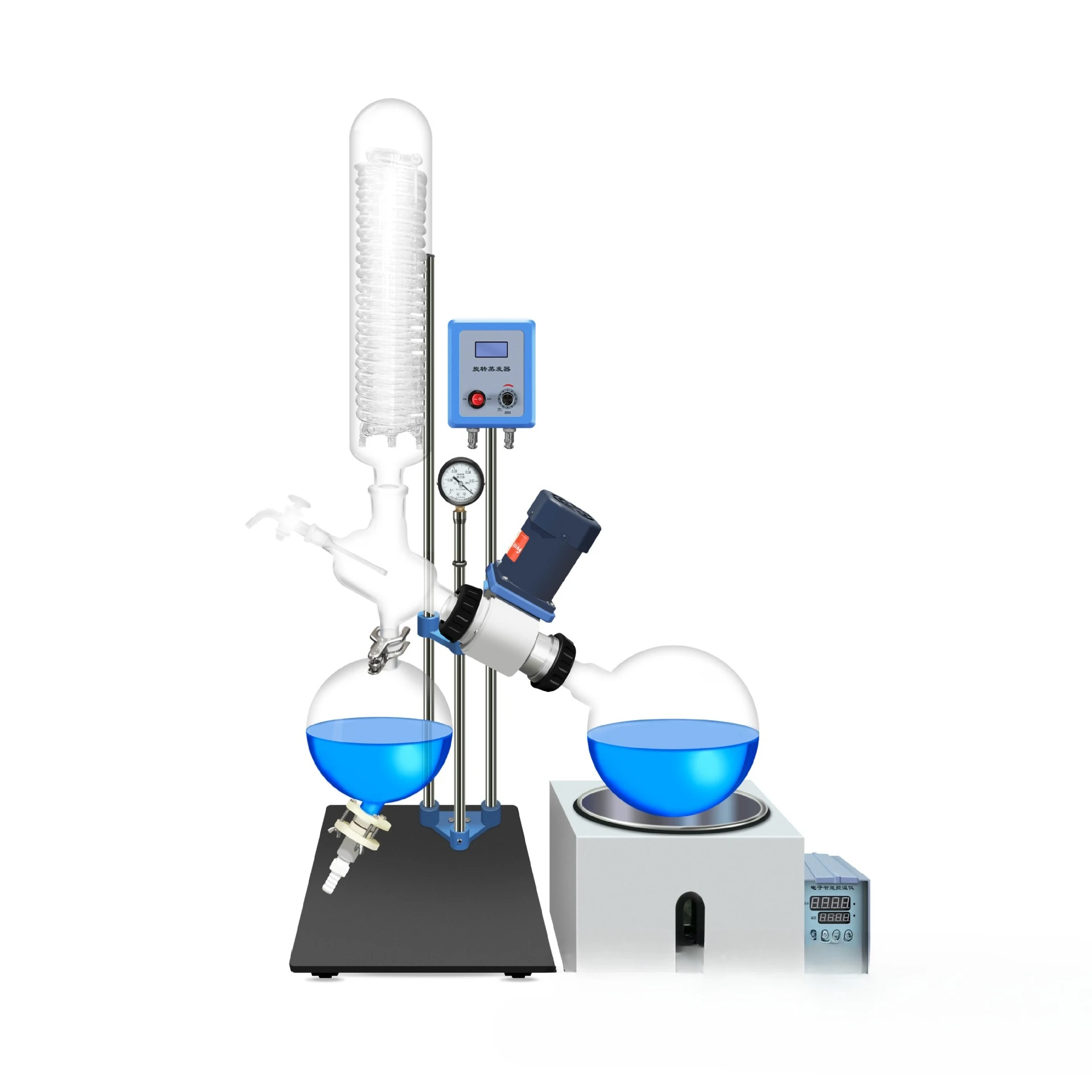Spiral tube type small rotary evaporator R distillation and purification crystallization rotary evaporator
Spiral tube type small rotary evaporator R distillation and purification crystallization rotary evaporator