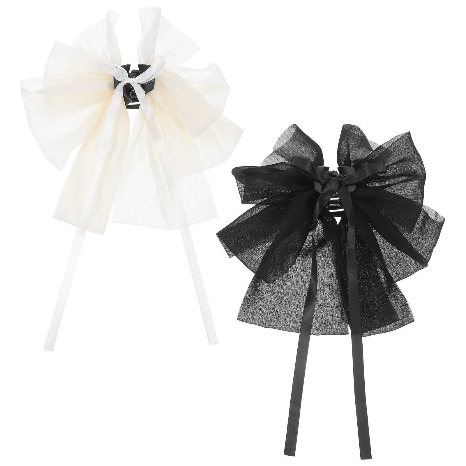 2Pcs Bowknot Hair Clips Mesh Ribbon Claw Elegant Accessories for Thick Thin Hair Women Styling Bride Girls Fashion
2Pcs Bowknot Hair Clips Mesh Ribbon Claw Elegant Accessories for Thick Thin Hair Women Styling Bride Girls Fashion