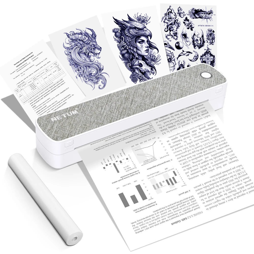 Mini Inkless A4 Printer No Paper Tray Support Word/PDF/Photo Printing for Home Student Travel Bluetooth Thermal Printer
Mini Inkless A4 Printer No Paper Tray Support Word/PDF/Photo Printing for Home Student Travel Bluetooth Thermal Printer