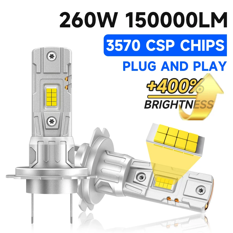 150000LM 2 шт. Автомобильная светодиодная лампа H7 Mini Turbo LED дальнего и ближнего света 260 Вт для автомобильных фар Автомобильная фара H7 12 В 6000 К Белый
150000LM 2 шт. Автомобильная светодиодная лампа H7 Mini Turbo LED дальнего и ближнего света 260 Вт для автомобильных фар Автомобильная фара H7 12 В 6000 К Белый