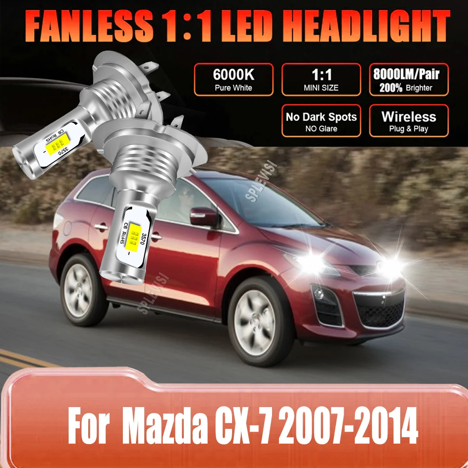 Car Headlight Low Bulb 70W 8000LM /Pair White a compact 1:1 mini design For Mazda CX-7 2007 2008 2009 2010 2011 2012 2013 2014
Car Headlight Low Bulb 70W 8000LM /Pair White a compact 1:1 mini design For Mazda CX-7 2007 2008 2009 2010 2011 2012 2013 2014
