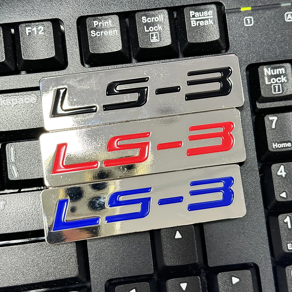 CHROME BLACK/RED/BLUE METAL LS-3 ENGINE RACE MOTOR SWAP EMBLEM BADGE FOR TRUNK HOOD DOOR
CHROME BLACK/RED/BLUE METAL LS-3 ENGINE RACE MOTOR SWAP EMBLEM BADGE FOR TRUNK HOOD DOOR