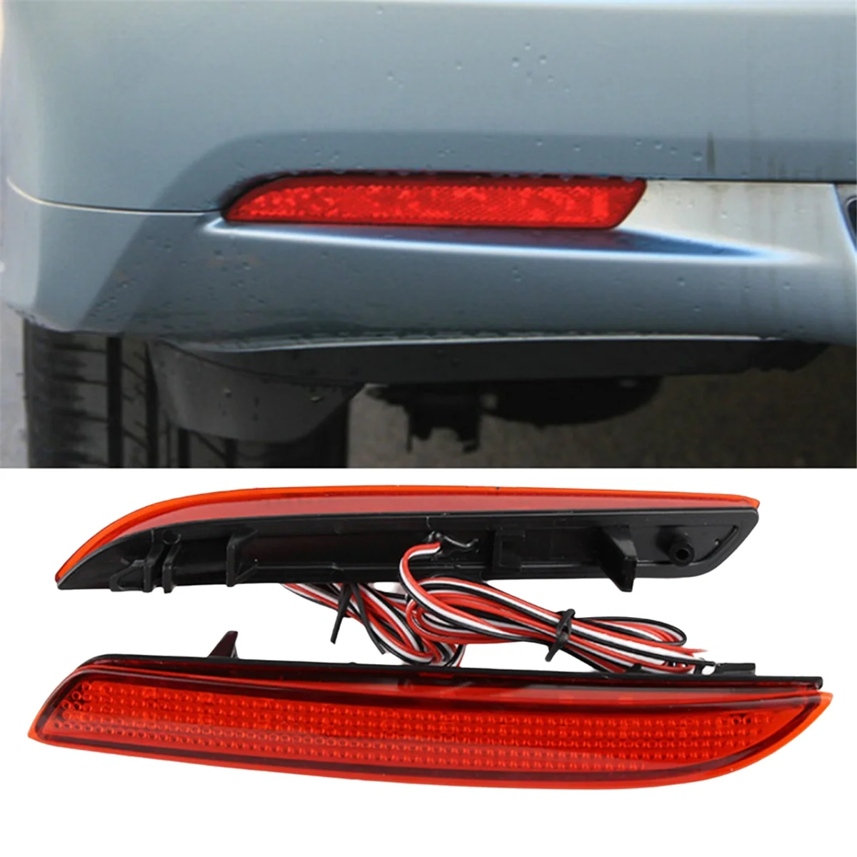 #841V Car Rear Bumper Reflector Brake Light Led Taillight HO1185103 HO1184103 for Honda CR-Z Insight CR-V FIT (Red)
#841V Car Rear Bumper Reflector Brake Light Led Taillight HO1185103 HO1184103 for Honda CR-Z Insight CR-V FIT (Red)