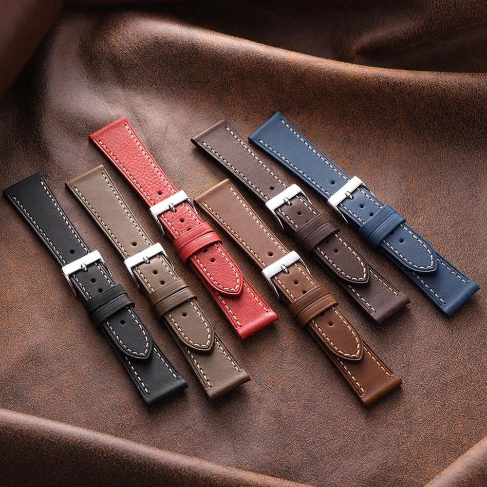 18mm 20mm 22mm Vintage Retro Calfskin Watch Band Red Brown Cowhide Straps Universal Men Women Bracelets for Seiko for Omega Belt
18mm 20mm 22mm Vintage Retro Calfskin Watch Band Red Brown Cowhide Straps Universal Men Women Bracelets for Seiko for Omega Belt