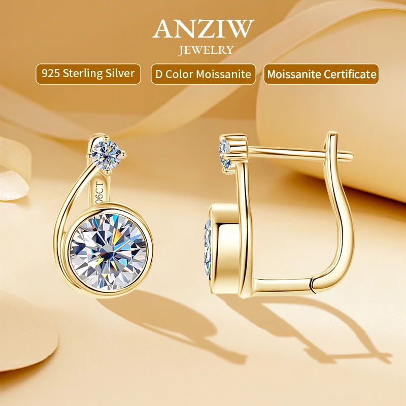 Anziw 6,5 мм 1CT D серьги-кольца с муассанитом для женщин, настоящее серебро 925 пробы, моделирующие серьги-клипсы с дизайном улитки, новинка 2023 года, ювелирные изделия, подарки
Anziw 6,5 мм 1CT D серьги-кольца с муассанитом для женщин, настоящее серебро 925 пробы, моделирующие серьги-клипсы с дизайном улитки, новинка 2023 года, ювелирные изделия, подарки