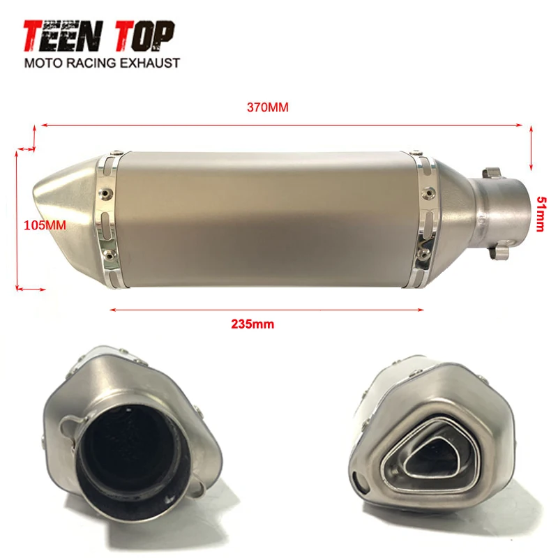 51mm Ti-Alloy Universal Motorcycle Exhaust Pipe For KTM Duke 125adv 250adv 290adv 390adv RC390 Exhaust Muffler Racing Silencieux
51mm Ti-Alloy Universal Motorcycle Exhaust Pipe For KTM Duke 125adv 250adv 290adv 390adv RC390 Exhaust Muffler Racing Silencieux