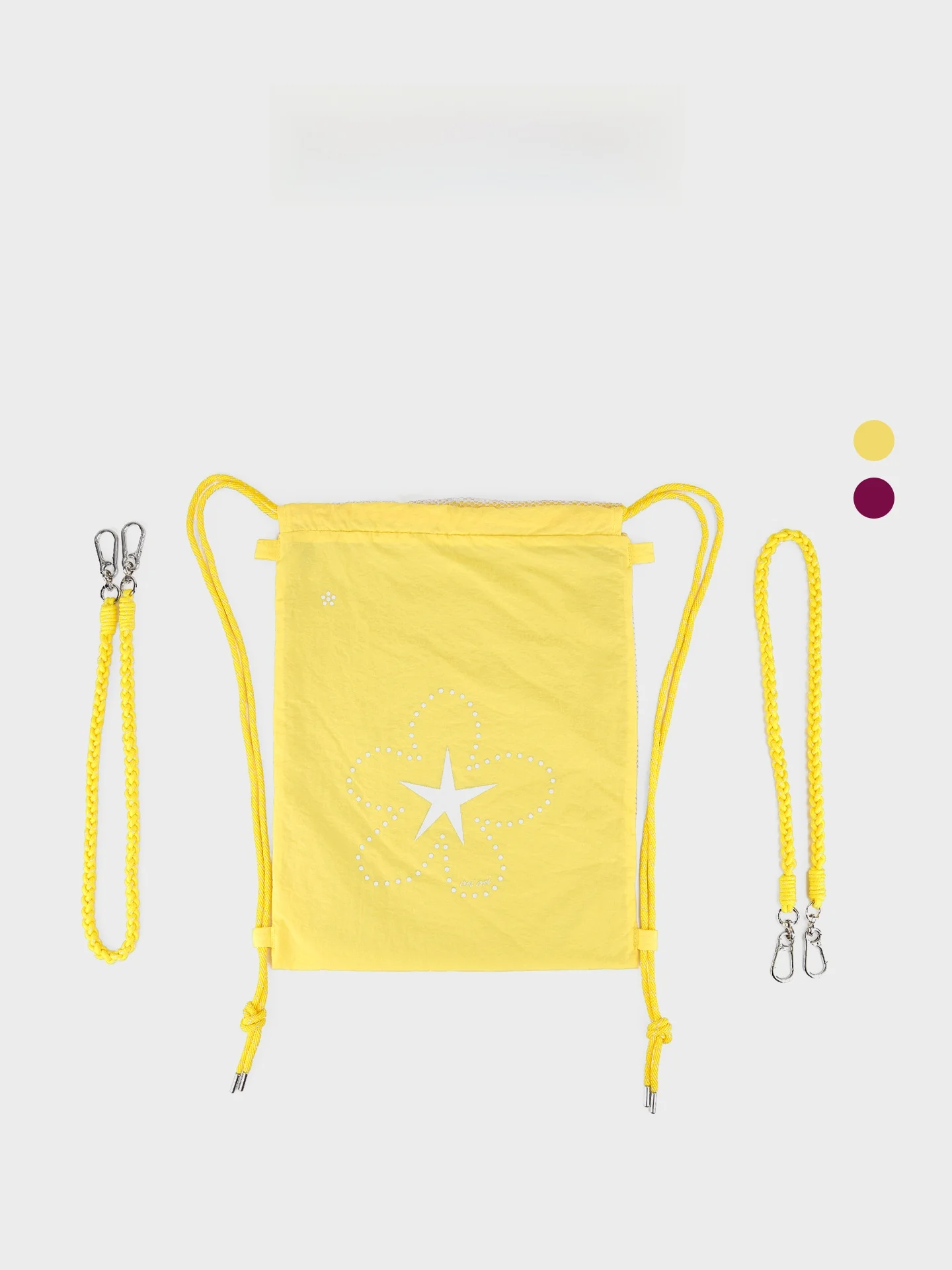 Dopamine Yellow Nylon Double Shoulder Bag for Girls with Drawstring Star Pattern Backpack Youthful Summer 2026 Trendy Youth B...
Dopamine Yellow Nylon Double Shoulder Bag for Girls with Drawstring Star Pattern Backpack Youthful Summer 2026 Trendy Youth B...