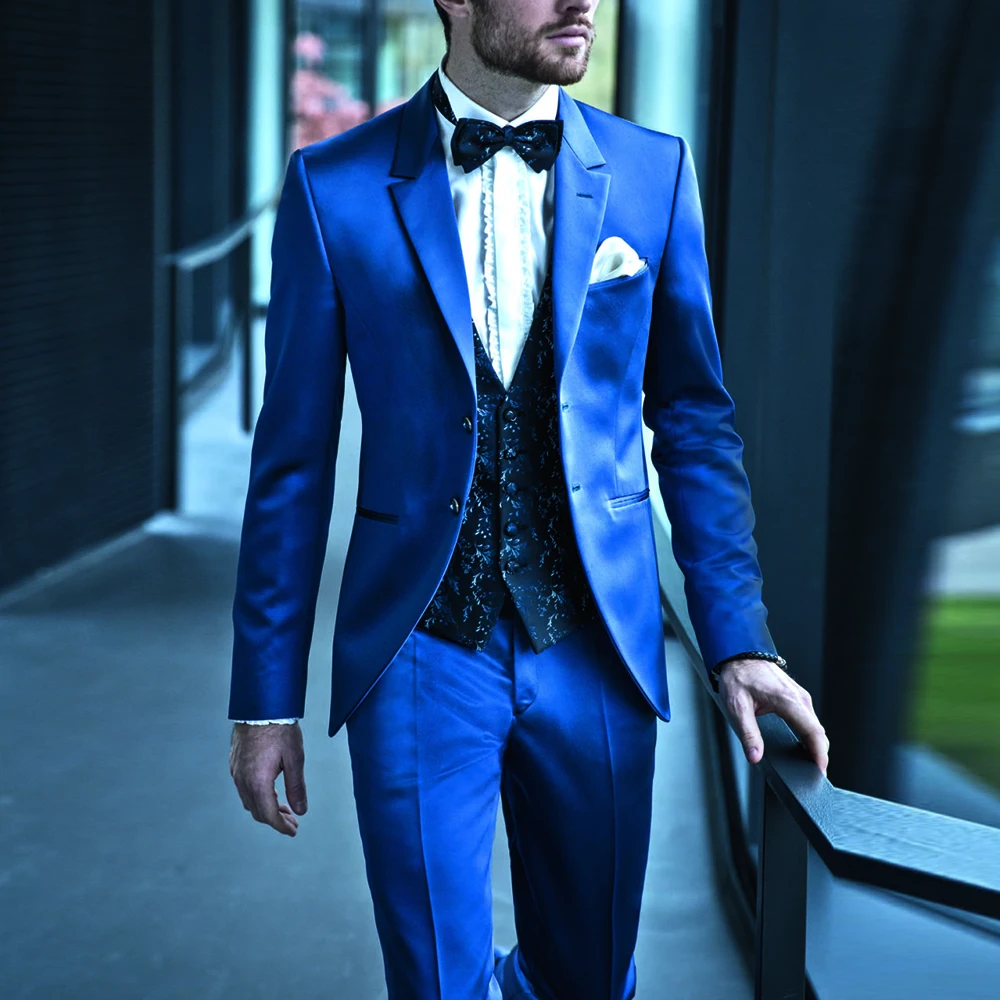Royal Blue Wedding Tuxedo Formal Suits Men Slim Fit Groom Wedding Suit 3 Pieces Evening Party Dress Terno Masculino Blazer Sets
Royal Blue Wedding Tuxedo Formal Suits Men Slim Fit Groom Wedding Suit 3 Pieces Evening Party Dress Terno Masculino Blazer Sets