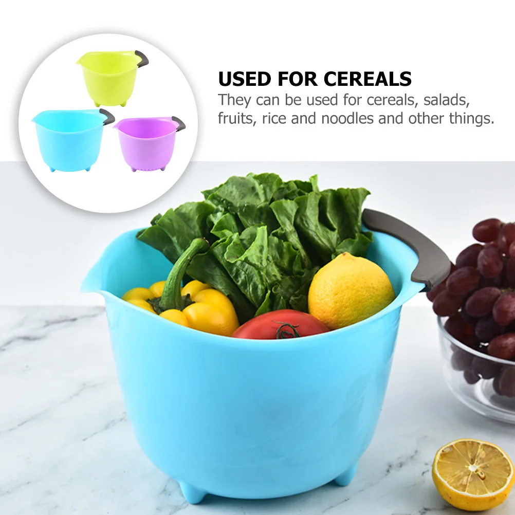 3Pcs Multifunctional Mixing Bowl Fruit Container Stackable Salad Pot Kitchen Storage Bowl Lightweight Portable Vegetable Basin
3Pcs Multifunctional Mixing Bowl Fruit Container Stackable Salad Pot Kitchen Storage Bowl Lightweight Portable Vegetable Basin