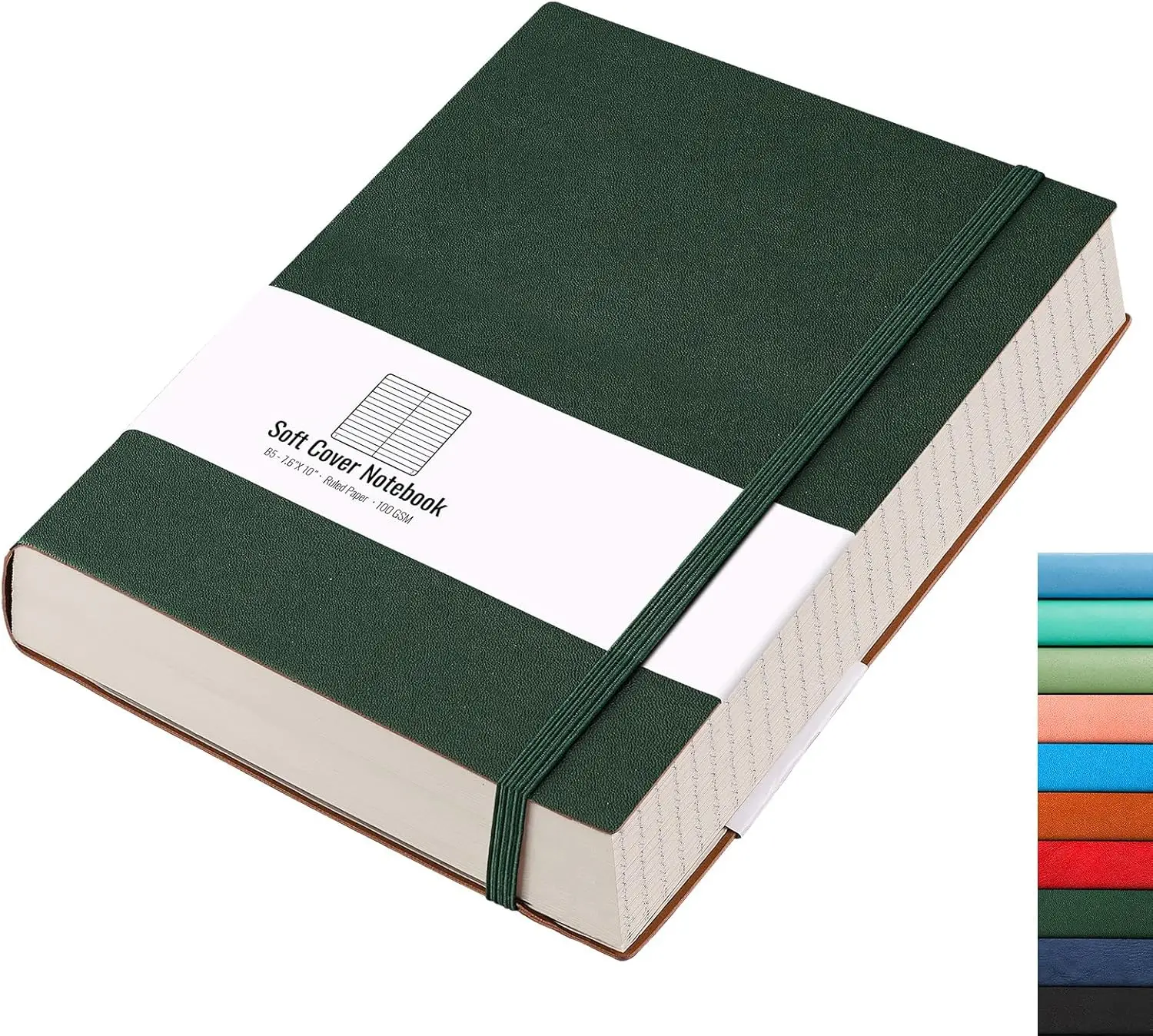 Large B5 Lined Notebook with 320 Numbered Pages, 100gsm Thick Paper, Faux Leather Softcover for Work or School, 7.6'' x 10
Large B5 Lined Notebook with 320 Numbered Pages, 100gsm Thick Paper, Faux Leather Softcover for Work or School, 7.6'' x 10
