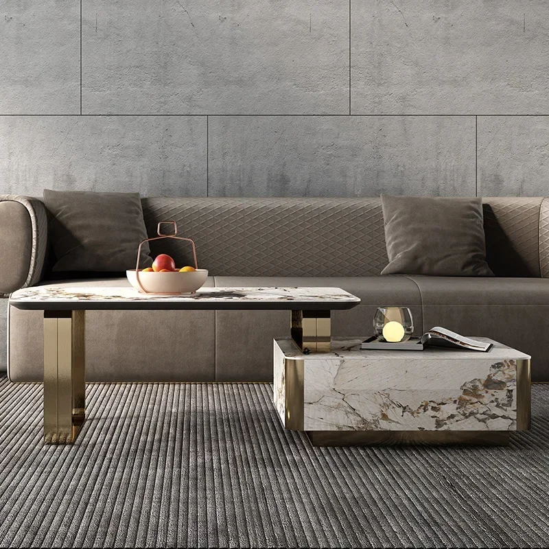 Luxury slate tea table TV cabinet simple rectangular living room high-end small-sized designer tea table
Luxury slate tea table TV cabinet simple rectangular living room high-end small-sized designer tea table