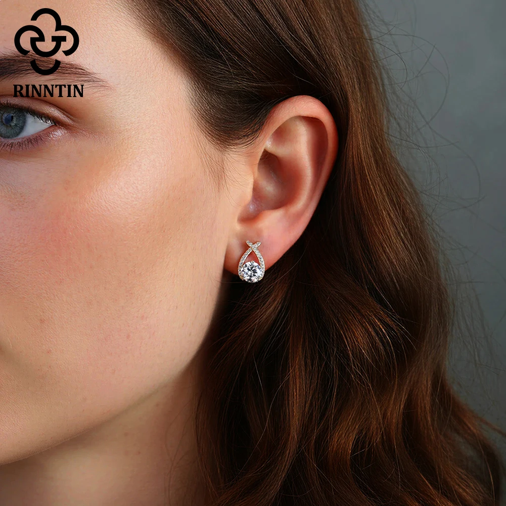 Rinntin 925 Sterling Silver D VVS1 Moissanite Earrings GRA Certified Lab Diamond Classic Wedding Sparkling Fine Jewelry SMOE12
Rinntin 925 Sterling Silver D VVS1 Moissanite Earrings GRA Certified Lab Diamond Classic Wedding Sparkling Fine Jewelry SMOE12