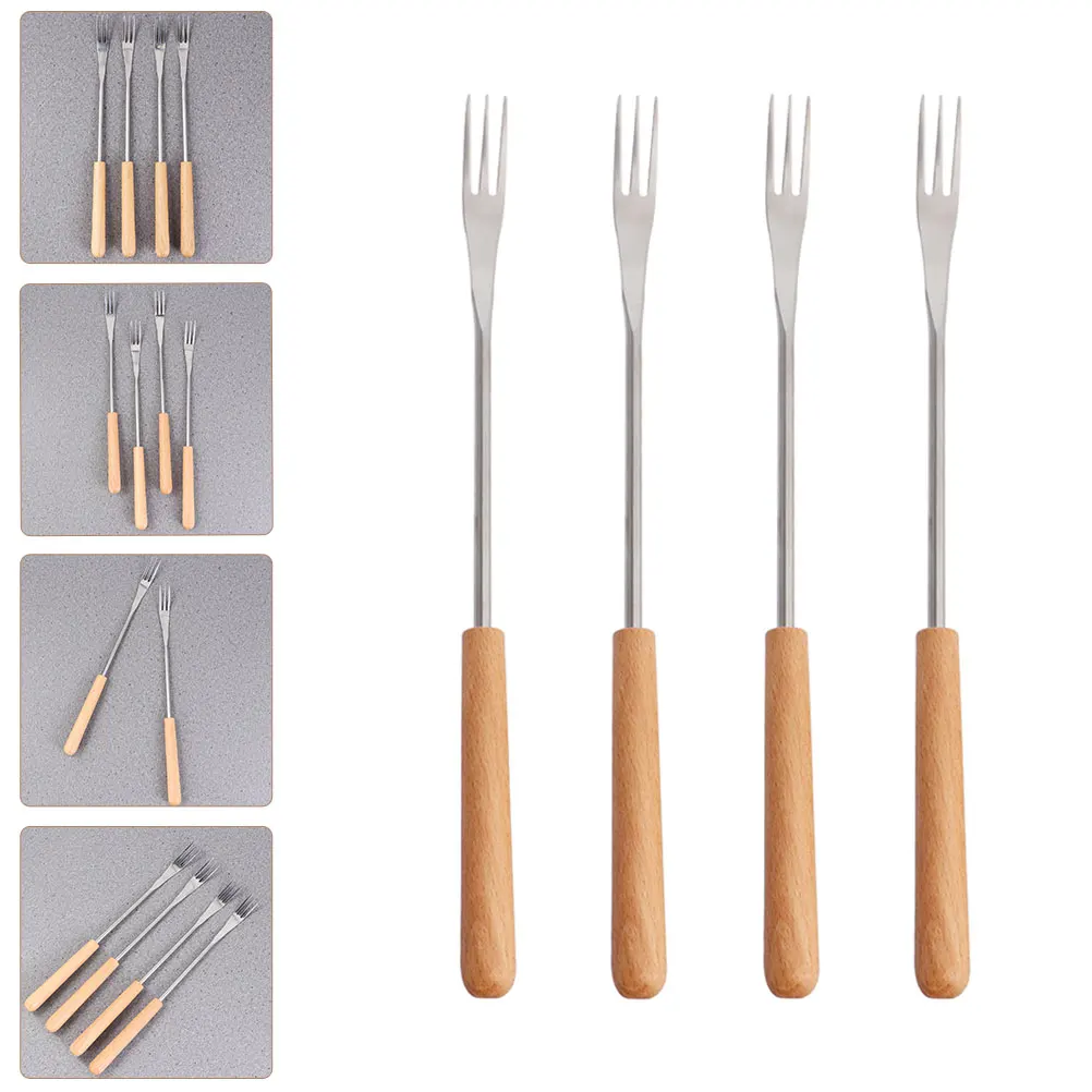 4pcs Long Handle Stainless Steel Fondue Forks Bbq Roasting Sticks Anti-Scald Marshmallow Fork Cheese Dipping Tools For Cake
4pcs Long Handle Stainless Steel Fondue Forks Bbq Roasting Sticks Anti-Scald Marshmallow Fork Cheese Dipping Tools For Cake